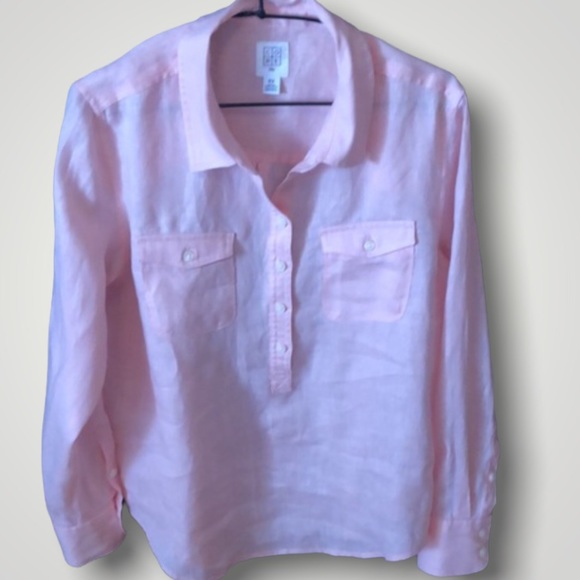 CORE life pink linen shirt size small/medium - Picture 1 of 10